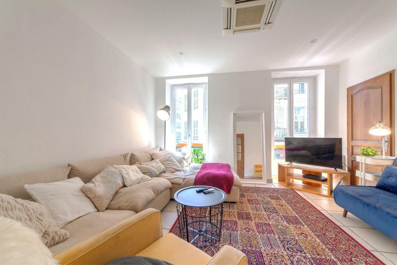 Lovely Large Familial Apartment In Central Nice, Ten Minutes Walk To The Beach! Ngoại thất bức ảnh